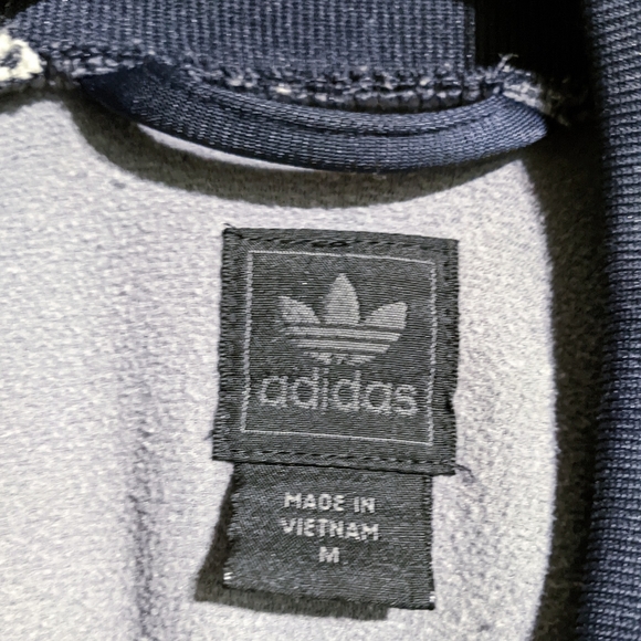 Vintage Adidas dark blue zip up track jacket. Men's medium. - Picture 5 of 14